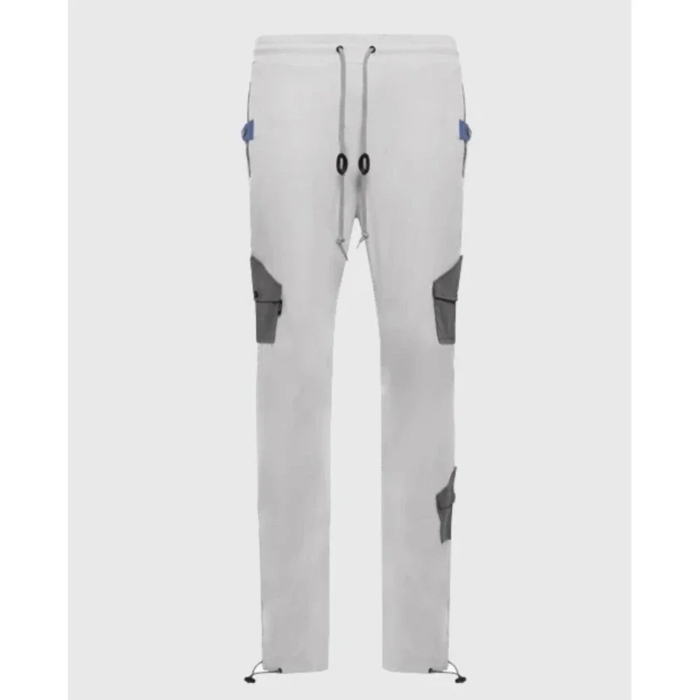 The Hideout Clothing Frosty Nylon Track Cargo Windbreaker Pants Small 30 New Tag